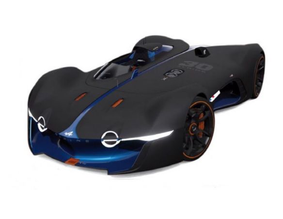 Norev NV517847 ALPINE VISION GRAN TURISMO 2015 MATT BLACK & BLUE 1:43 Modellino