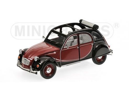 Minichamps PM150111501 CITROEN 2 CV CHARLESTON 1981 RED & BLACK 1:18 Auto Stradali