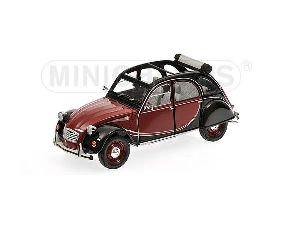 Minichamps PM150111501 CITROEN 2 CV CHARLESTON 1981 RED & BLACK 1:18 Auto Stradali