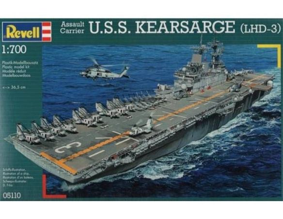 Revell 05110 U.S.S. KEARSARGE LHD-3 1:700 Kit Modellino