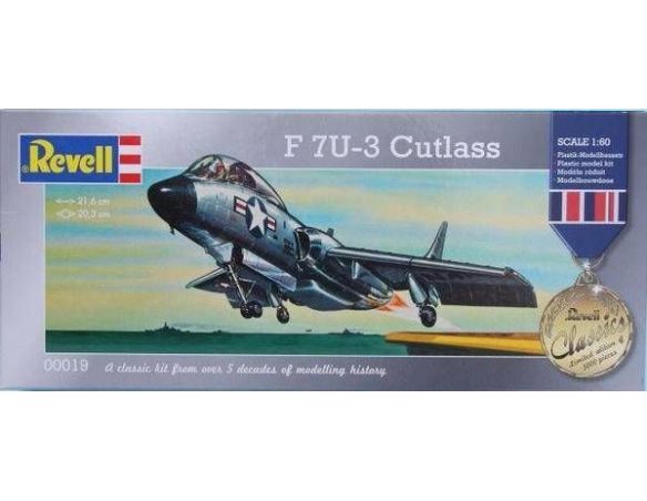 Revell 00019 F 7U-3 CUTLASS 1:60 Kit Modellino