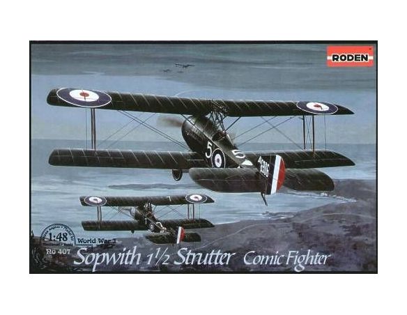 Roden 407 SOPWITH 1 1/2 STRUTTER COMIC FIGHTEN 1:48 Kit Modellino