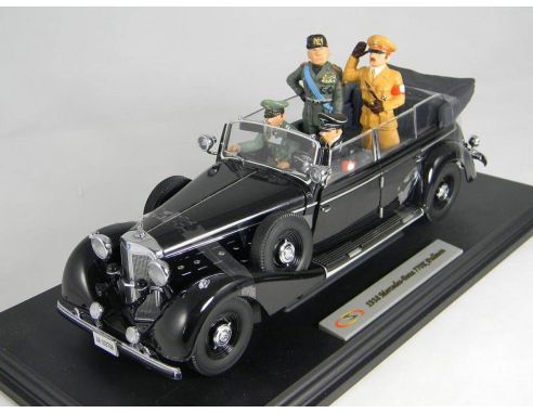 Miniminiera SIGN18135 MERCEDES 770K + 4 PERSONAGGI 1/18 Modellino