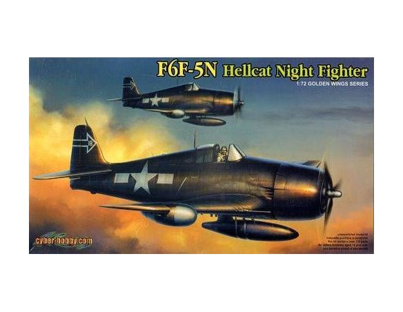 Dragon 5080 F6F-5N HELLCAT NIGHT FIGHTER Kit Militari 1:72 Modellino