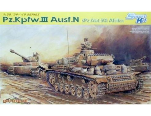 Dragon 6431 Pz.Kpfw. III Ausf.N sPzAbt501 Afrika 1:35 Kit Militari
