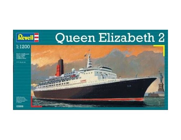 Revell 05806 QUEEN ELIZABETH 2 1:1200 Kit Nave Modellino