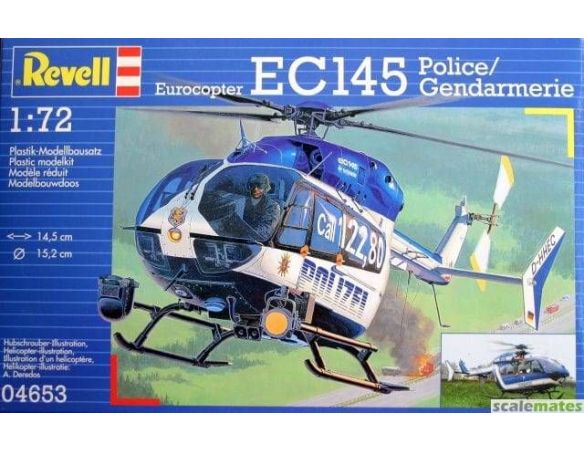Revell 04653 EC145 POLICE GENDARMERIE 1:72 Kit Modellino