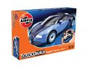 Airfix AX6008 QUICK BUILD BUGATTI VEYRON 16.4 BLUE/LIGHT BLUE Modellino