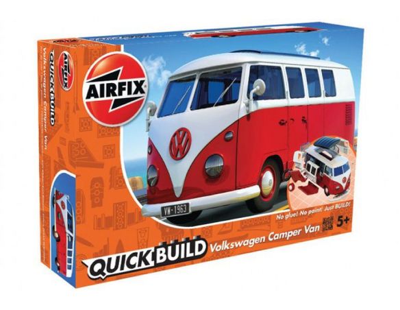 Airfix AX6017 QUICK BUILD VW CAMPER VAN Modellino