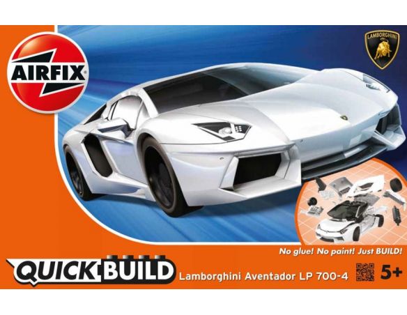 Airfix AX6019 QUICK BUILD LAMBORGHINI AVENTADOR WHITE Modellino