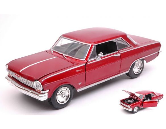 New Ray NY71823R CHEVY NOVA 1964 RED 1:24 Modellino