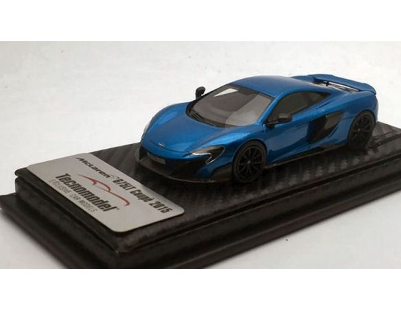 Tecnomodel TMD43EX01E MCLAREN 675 LT CERULEAN BLUE 2016 1:43 Modellino