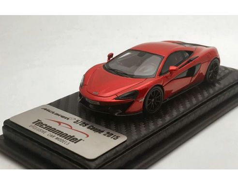 Tecnomodel TMD43EX02C MCLAREN 570S VERMILLION RED SHANGAI NEW YORK AUTOSHOW 2015 1:43 Modellino