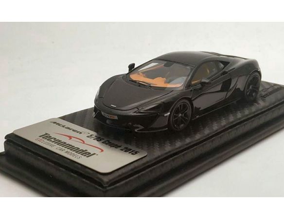 Tecnomodel TMD43EX02D MCLAREN 570S ONYX BLACK TITANIUM WHEELS 2015 1:43 Modellino