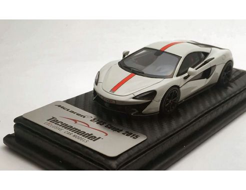 Tecnomodel TMD43EX02F MCLAREN 570S AVUS WHITE WITH RED STRIPE AND RED INSERT 2015 1:43 Modellino