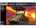 Revell 03074 M4A3 SHERMAN & T34 CALLIOPE ROCKET LAUNCHER 1:35 Kit Modellino