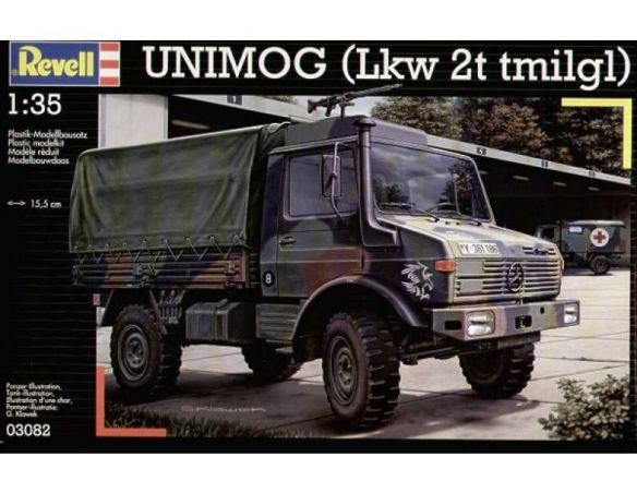 Revell 03082 UNIMOG LKW 2T TMILGL  1:35 Kit Modellino