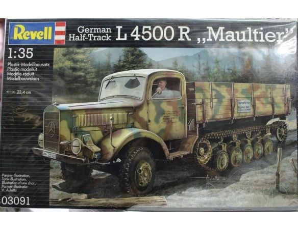 Revell 03091 L 4500 R  MAULTIER GERMAN HALF-TRACK 1:35 Kit Modellino