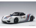 Auto Art / Gateway AA77927 PORSCHE 918 SPYDER WHITE MARTINI 1:18 Modellino