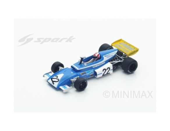 Spark Model S3383 MARCH 721 R.STOMMELEN 1972 N.22 RETIRED GERMAN GP 1:43 Modellino