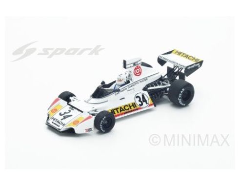 Spark Model S4784 BRABHAM BT42 TEDDY PILETTE 1974 N.34 17th BELGIAN GP 1:43 Modellino