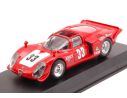 Best Model BT9667 ALFA ROMEO 33.2 SPYDER N.33 WINNER 3 H RIO DE JANEIRO 1969 C.PACE 1:43 Modellino