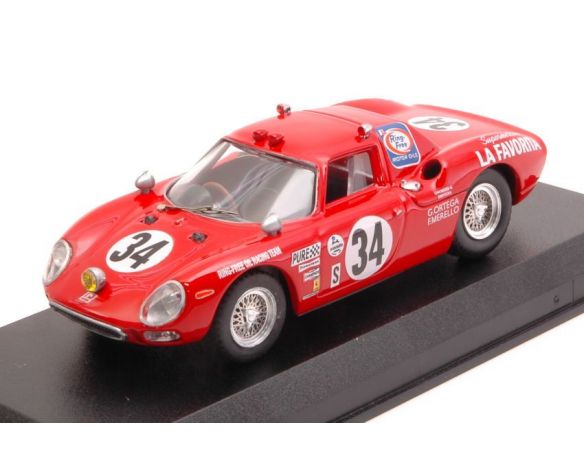 Best Model BT9668 FERRARI 250 LM N.34 8th 24 H DAYTONA 1968 GUNN-ORTEGA-MERELLO 1:43 Modellino