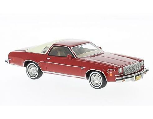 Neo Scale Models NEO47185 CHEVROLET MALIBU 2 DOORS 1974 RED/LIGHT BEIGE 1:43 Modellino