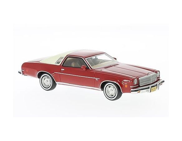 Neo Scale Models NEO47185 CHEVROLET MALIBU 2 DOORS 1974 RED/LIGHT BEIGE 1:43 Modellino