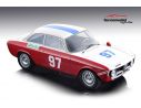 Tecnomodel TMD1860D ALFA ROMEO GIULIA 1600 GTA N.97 16th T.FLORIO 1971 G.RIZZO-S.ALONGI 1:18 Modellino