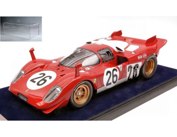 Looksmart LS1808CV FERRARI 512 S N.26 ACCID.24 H DAYTONA 1970 VACCARELLA-GIUNTI C/VET.1:18 Modellino