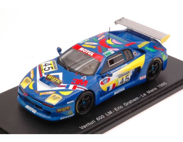 Spark Model S2264 VENTURI 600 LM N.45 DNF LM 1995 E.GRAHAM-F.DE LESSEPS-F.BIRBEAU 1:43 Modellino