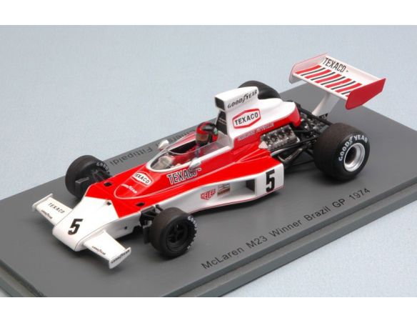 Spark Model S4359 MC LAREN M23 E.FITTIPALDI 1974 N.5 WINNER BRAZILIAN GP 1:43 Modellino