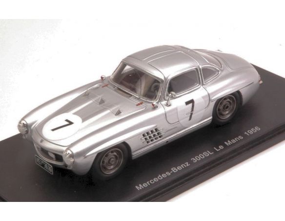 Spark Model S4410 MERCEDES 300SL N.7 DNF LM 1956 PRINCE P. METTERNICH-W.VON EINSIEDEL 1:43 Modellino