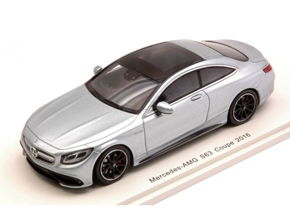 Spark Model S4917 MERCEDES AMG S 63 COUPE' 2016 SILVERBLUE 1:43 Modellino
