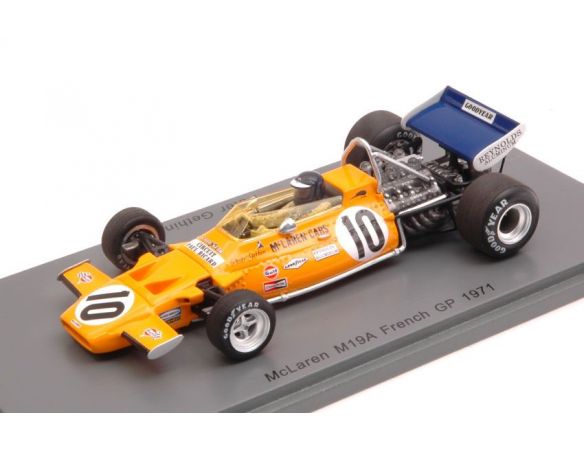 Spark Model S5390 MC LAREN M19A P.GETHIN 1971 N.10 9th FRENCH GP 1:43 Modellino