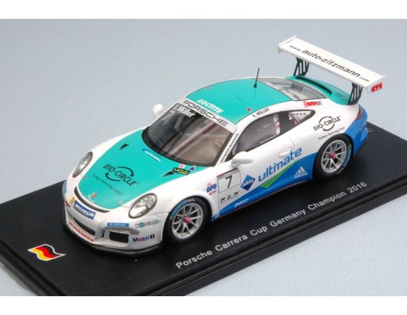 Spark Model SG273 PORSCHE CARRERA CUP GERMANY CHAMPION 2016 SVEN MULLER 1:43 Modellino
