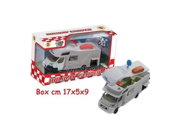 Teorema TE62532 CAMPER RETROCARICA cm 15 PORTA APRIBILE Modellino