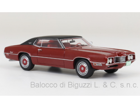 Neo Scale Models NEO47045 FORD THUNDERBIRD 2 DOOR 1970 RED/BLACK 1:43 Modellino