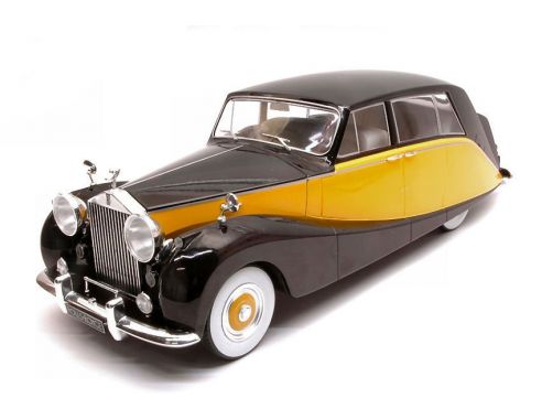 Mac Due MCG18066 ROLLS ROYCE SILVER WRAITH EMPRESS BY HOOPER BLACK/YELLOW 1:18 Modellino