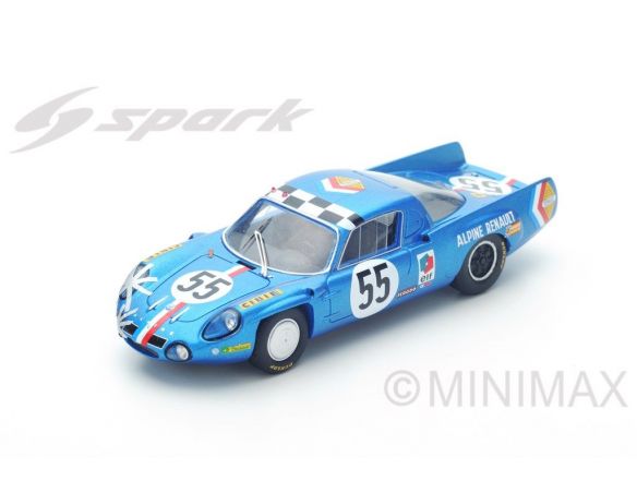 Spark Model S4375 ALPINE A210 N.55 14th LM 1968 J.C.ANDRUET-J.P.NICOLAS 1:43 Modellino