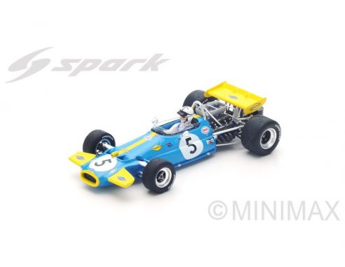 Spark Model S4781 BRABHAM BT33 J.BRABHAM 1970 N.5 2nd MONACO GP 1:43 Modellino