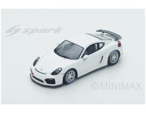 Spark Model S5200 PORSCHE CAYMAN GT4 CLUBSPORT 2017 WHITE 1:43 Modellino