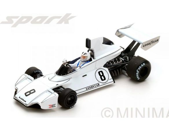 Spark Model S5258 BRABHAM BT44 R.ROBARTS 1974 N.8 15th BRAZILIAN GP 1:43 Modellino