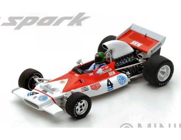 Spark Model S5272 BRM P153 R.WISELL 1972 N.4 RETIRED ARGENTINIAN GP 1:43 Modellino