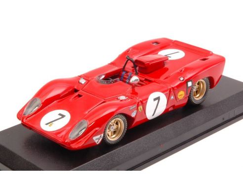 Best Model BT9672 FERRARI 312 P SPYDER N.7 DNF 1000 KM NURBURGRING 1969 C.AMON-P.RODRIGUEZ Modellino