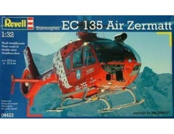 REVELL 04423 EUROCAPTER EC135 AIR ZERMATT 1:32 KIT Modellino