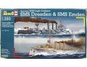 Revell 05500 GERMAN WWI LIGHT CRUISERS SMS DRESDEN & SMS EMDEN 1:350