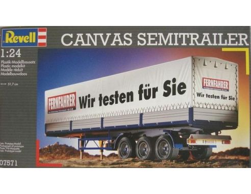 Revell Canvas Semitrailer 1:24 ↔51,7cm Revell Canvas Semitrailer
