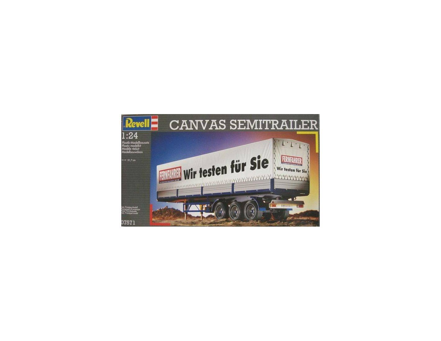 Revell Canvas Semitrailer 1:24 ↔51,7cm Revell Canvas Semitrailer 1:24 ↔51,7cm New Revell 1/24 Auto